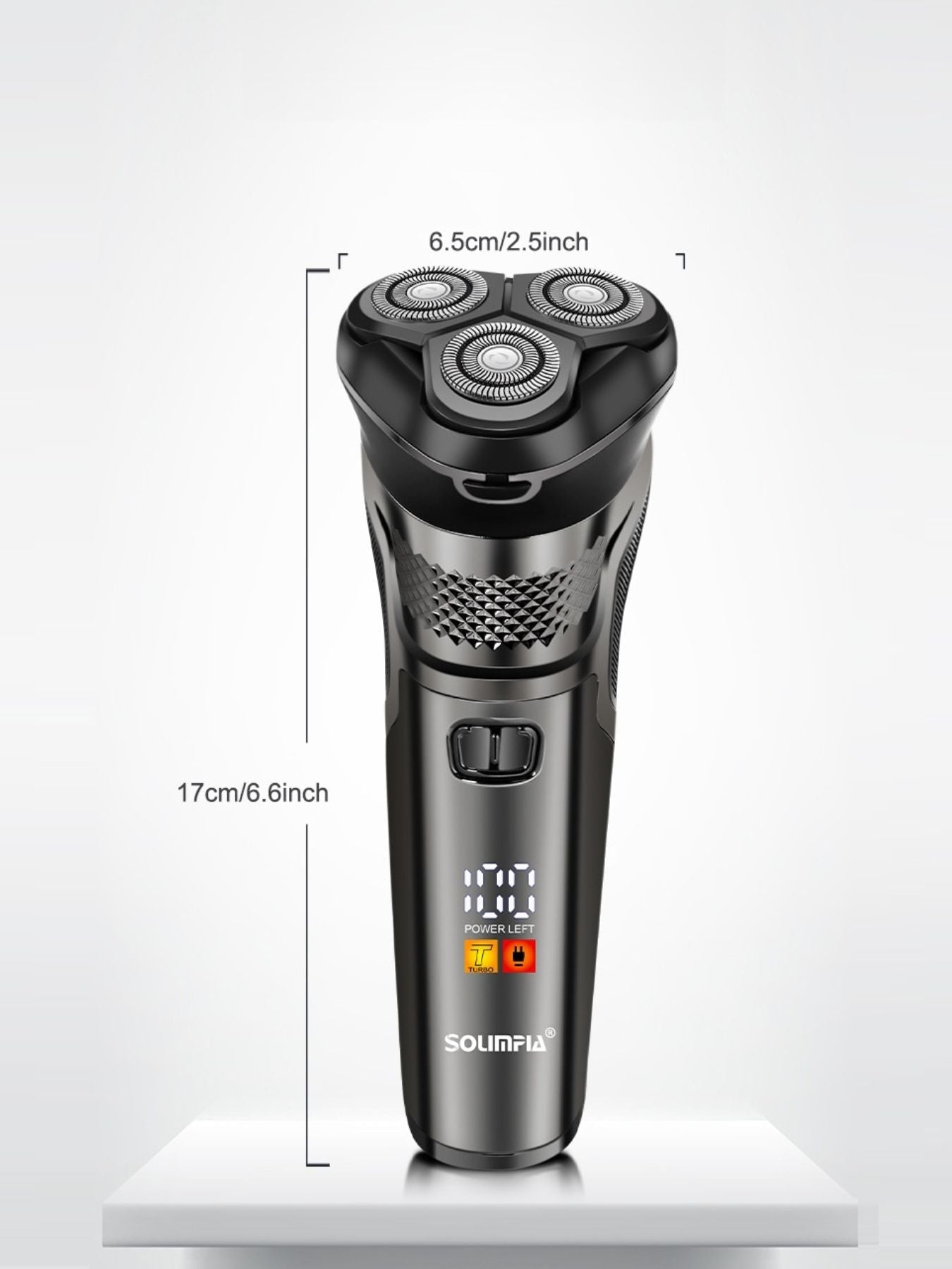 Rechargeable 3-Head Rotary Electric Shaver