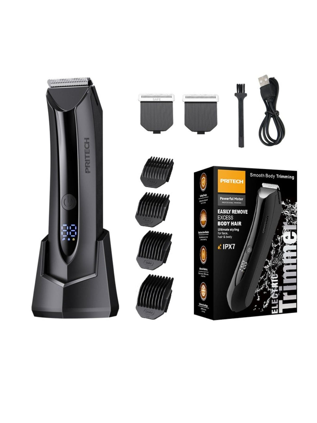 Electric Hair Removal Epilator with LED Display