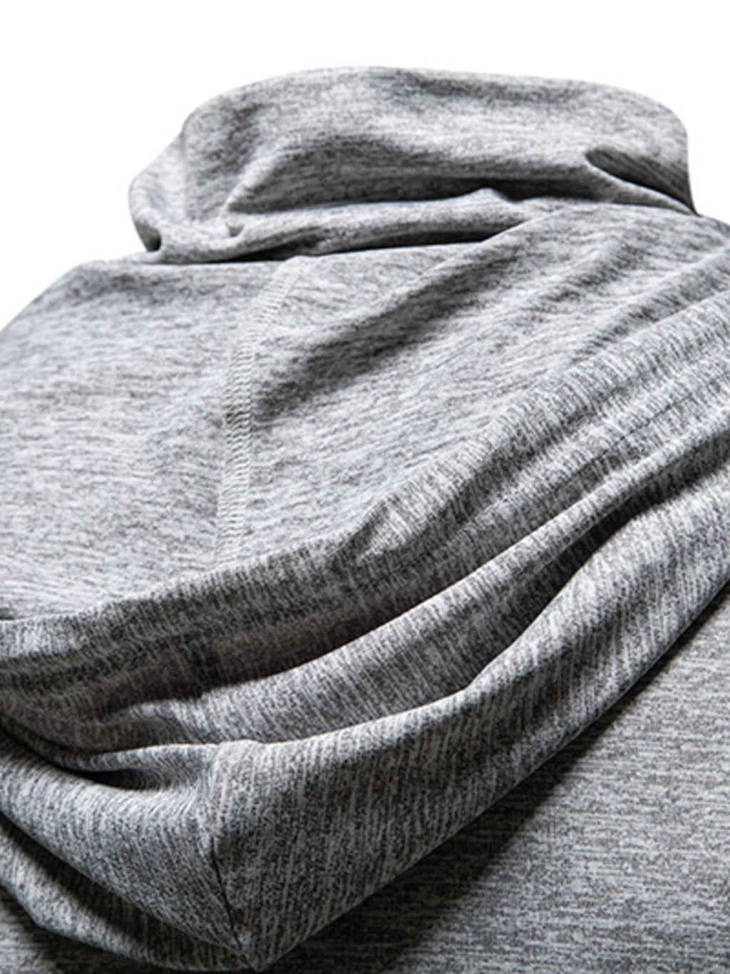 Men's Heathered Short Sleeve Hooded T-Shirt