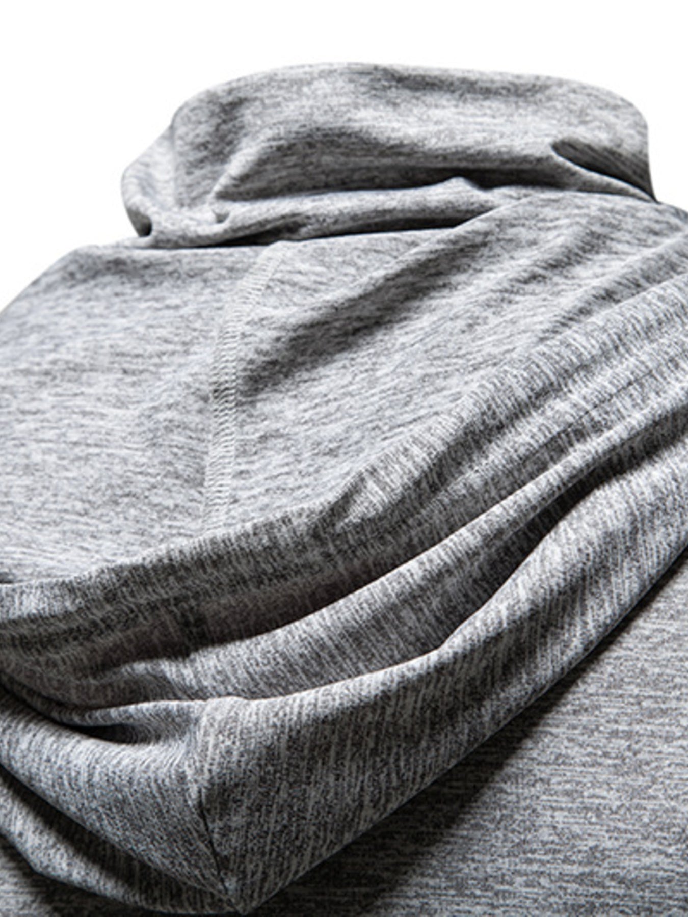 Men's Heathered Short Sleeve Hooded T-Shirt