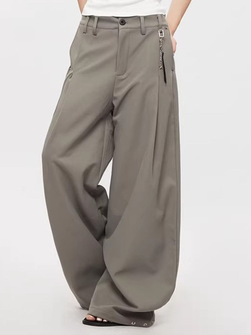 Men's Plus Size Wide Leg Pants