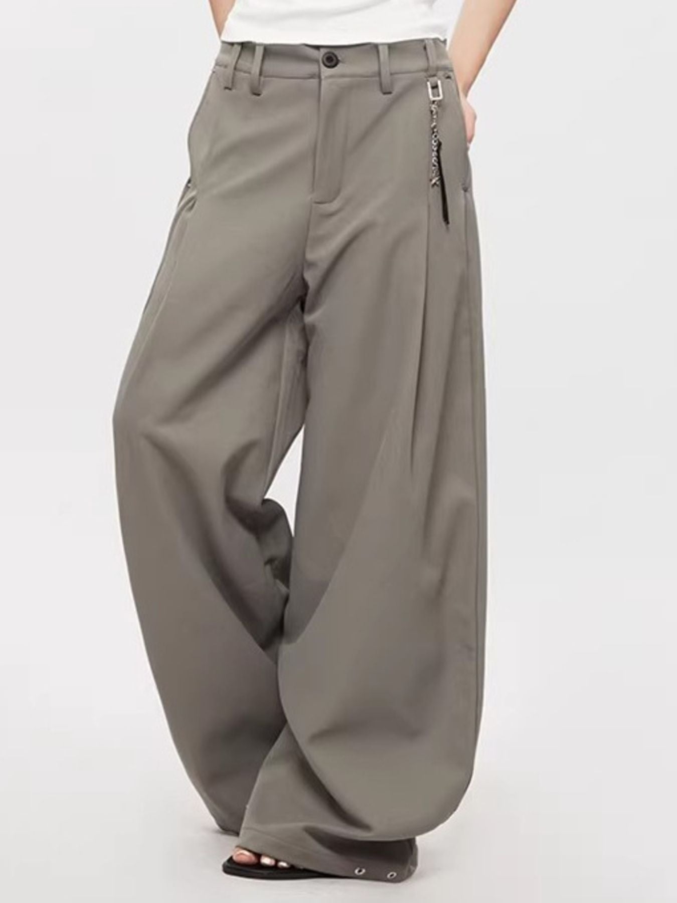 Men's Plus Size Wide Leg Pants