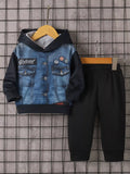Children's Button Up Hooded Jacket & Pants Set
