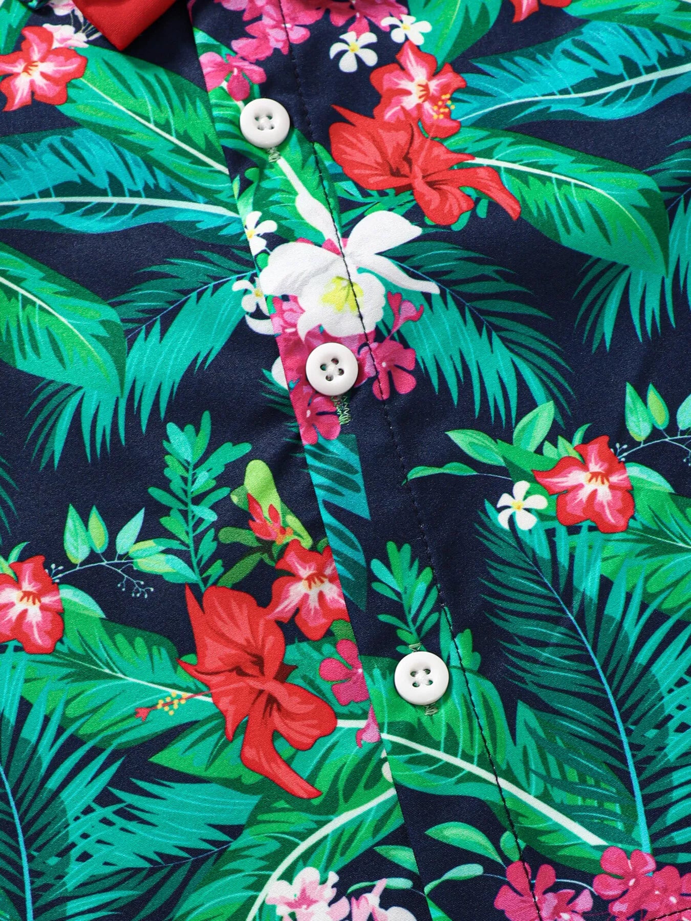Children's Tropical Print Shirt & Shorts Set
