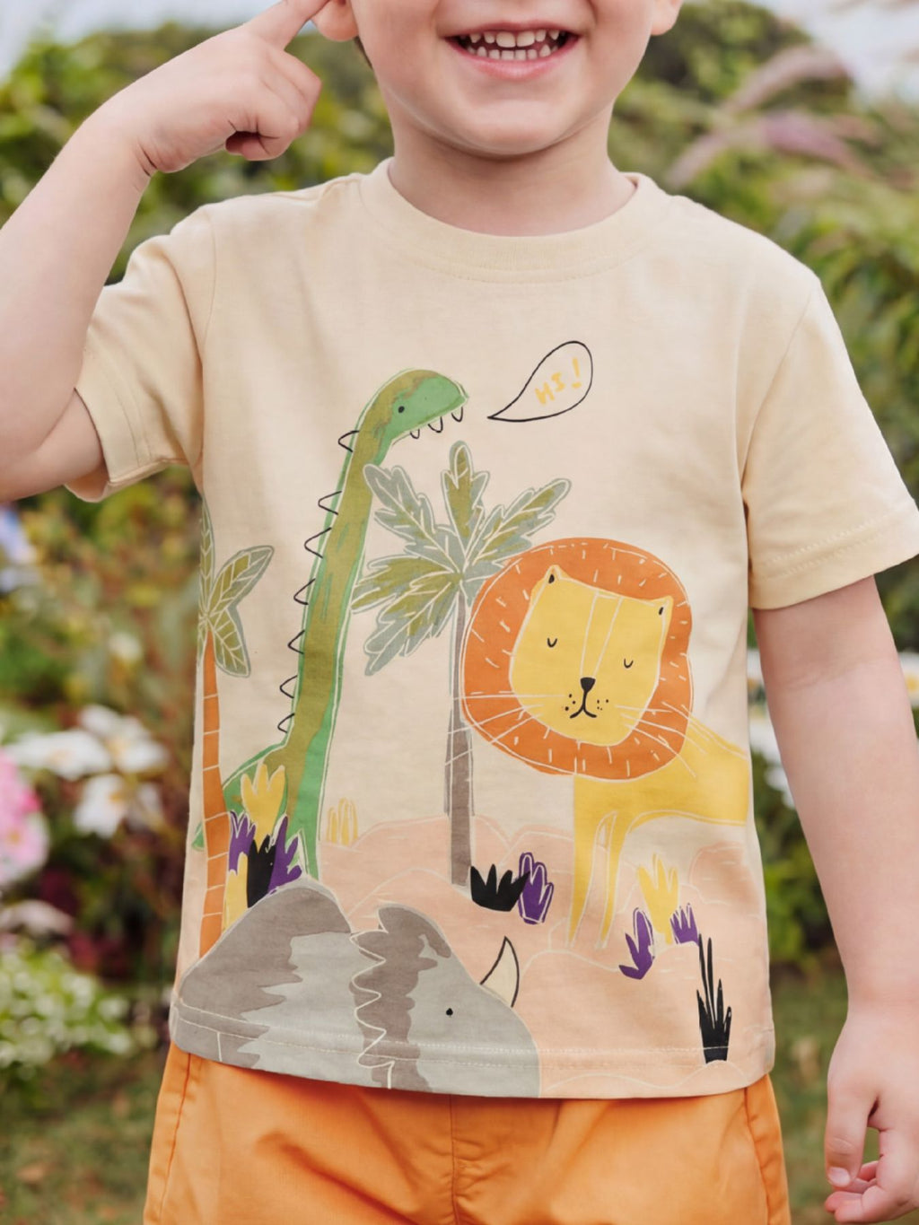 Children's Animal Print Short Sleeve T-Shirt