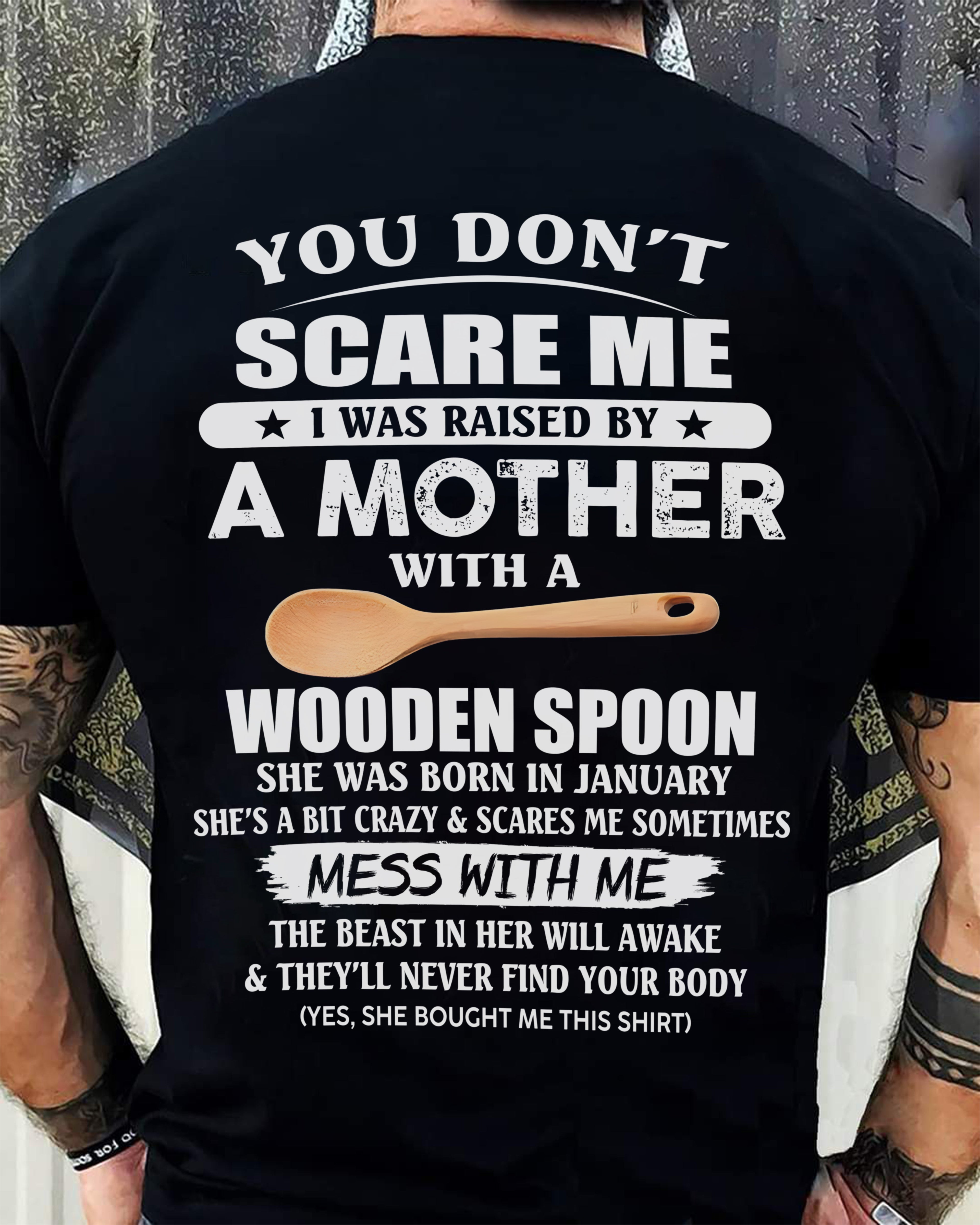 January - Awesome Mom Born In January - Special gift for your Son - TOP01 (SKU07-82-01)