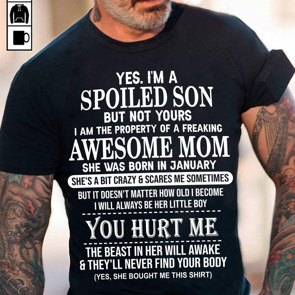 January - Awesome Mom Born In January - Special gift for Son From Mom - NGHL01 (SKU10-45-01)