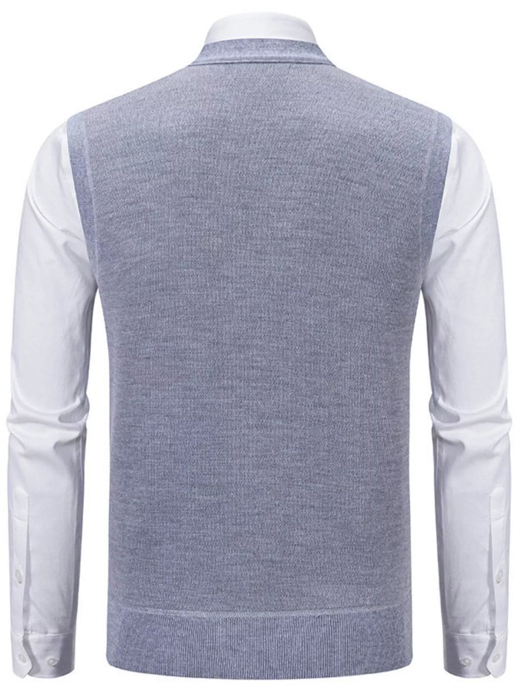 Men's Plus Size Classic Argyle Pattern Knitted Sweater Vest