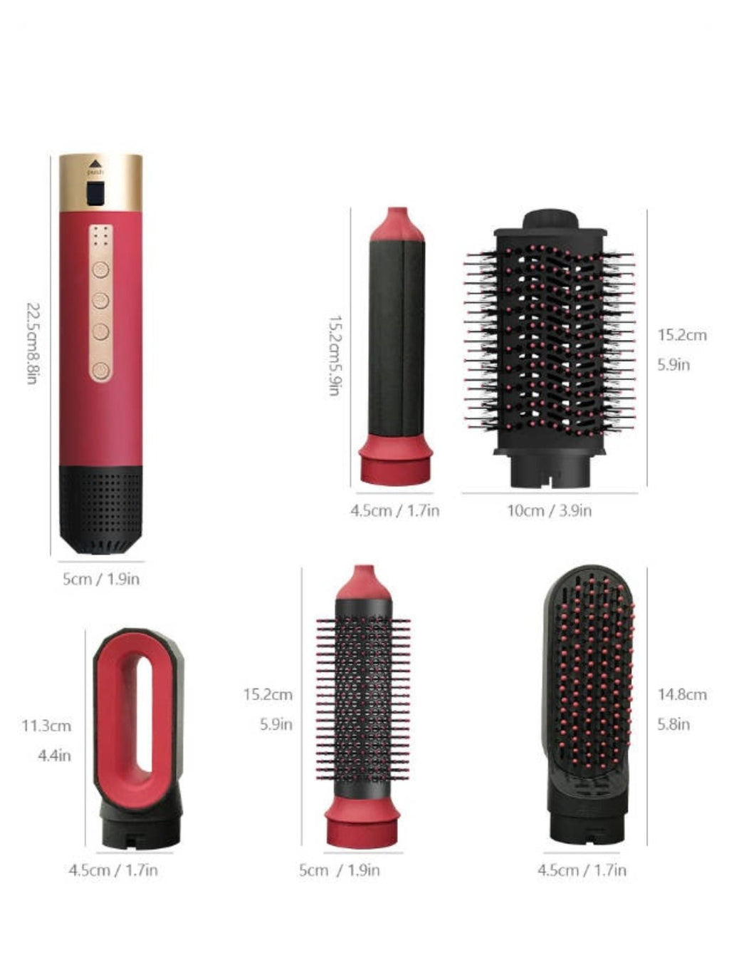 5-in-1 Interchangeable Hot Air Brush