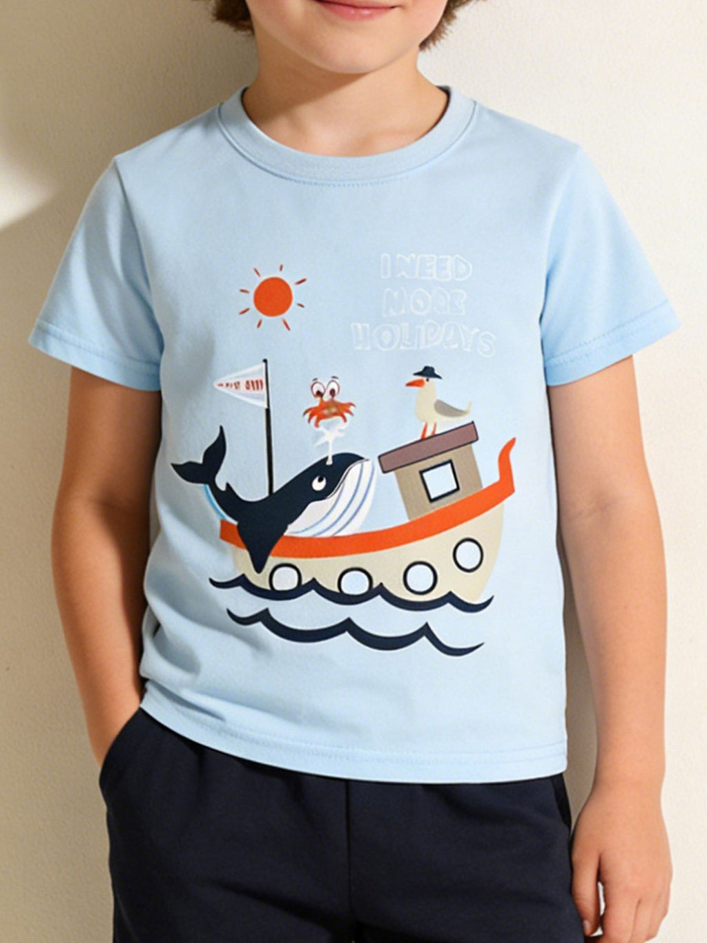Children's Shark Graphic Short Sleeve Tee