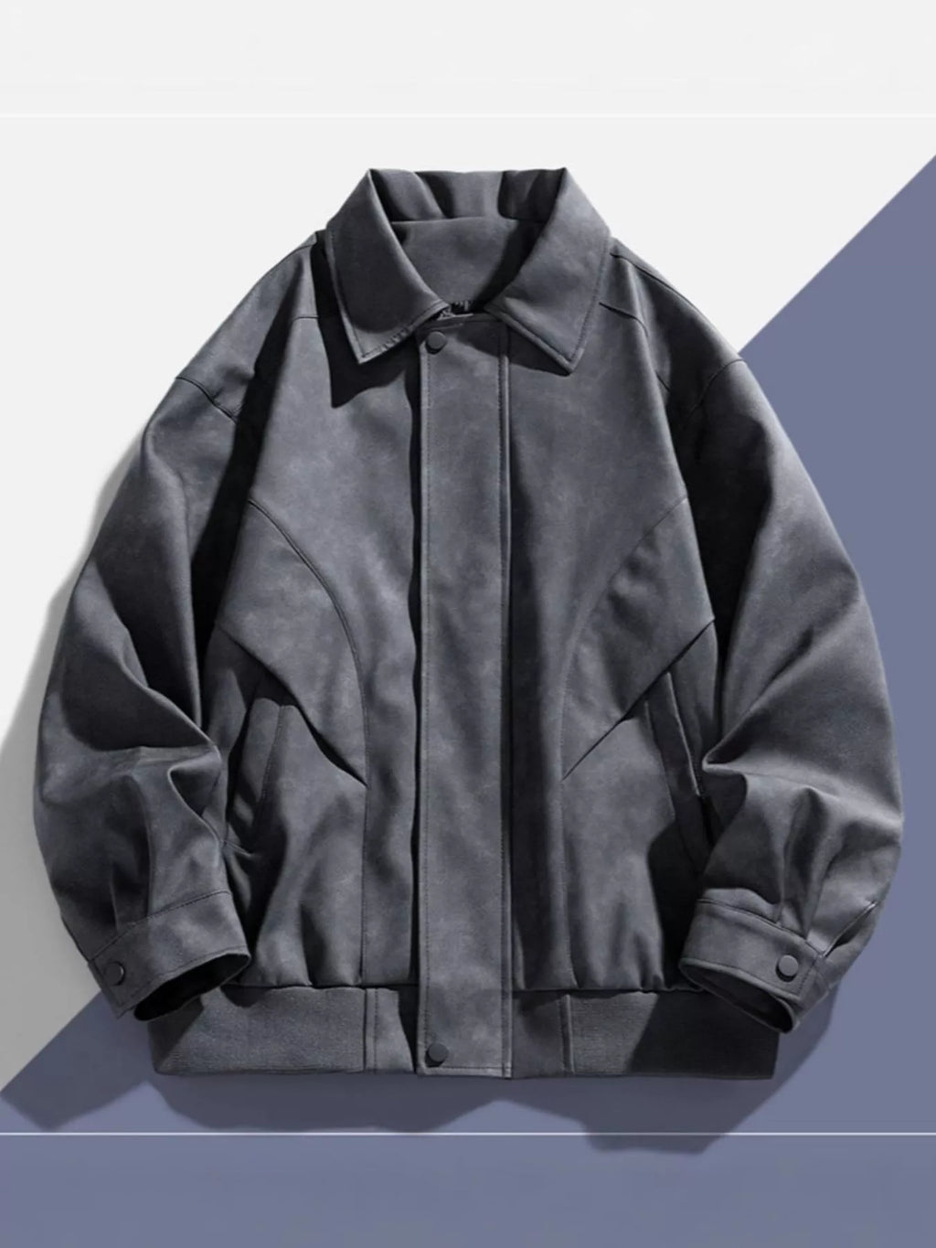 Men's Plus Size Long Sleeve Casual Jacket