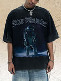 Men's Star Traveler Graphic Oversized T-Shirt