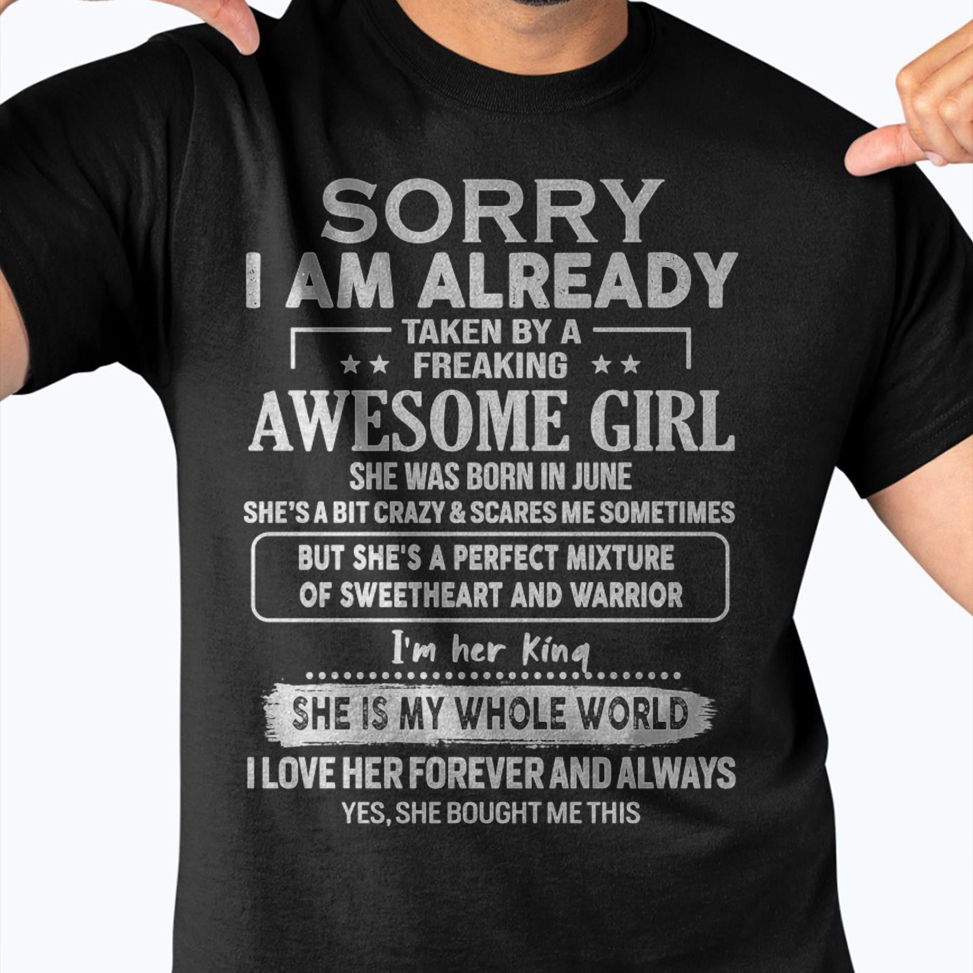 June - Awesome Girl - Perfect Gift For Your Boyfriend, Husband From Wife - NGHL06 (SKU04-86MT-06)