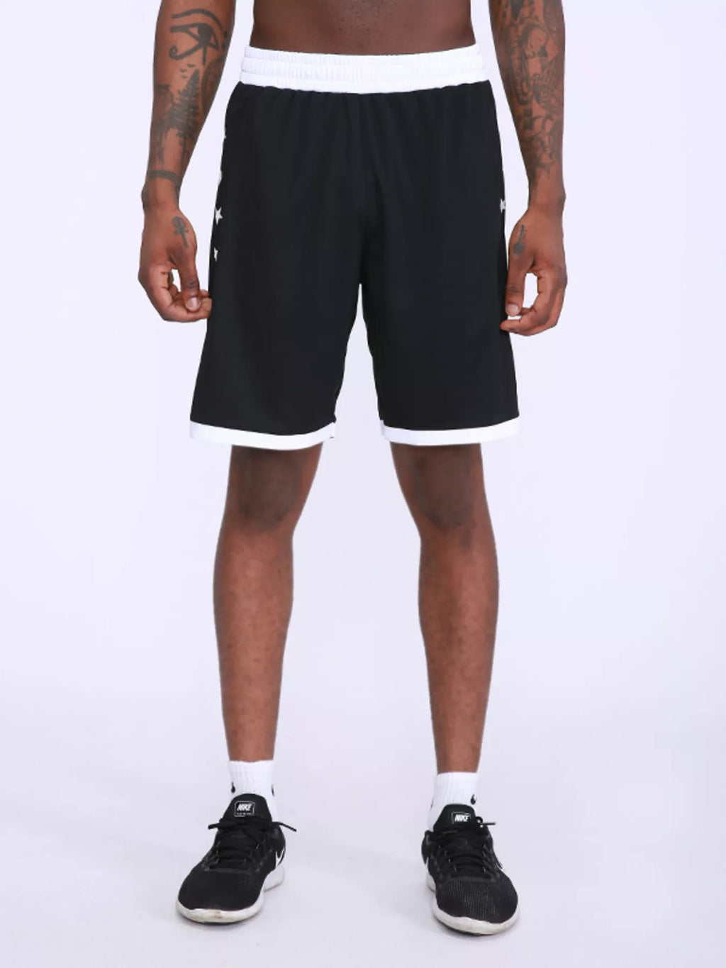 Men's Star Print Breathable Active Shorts