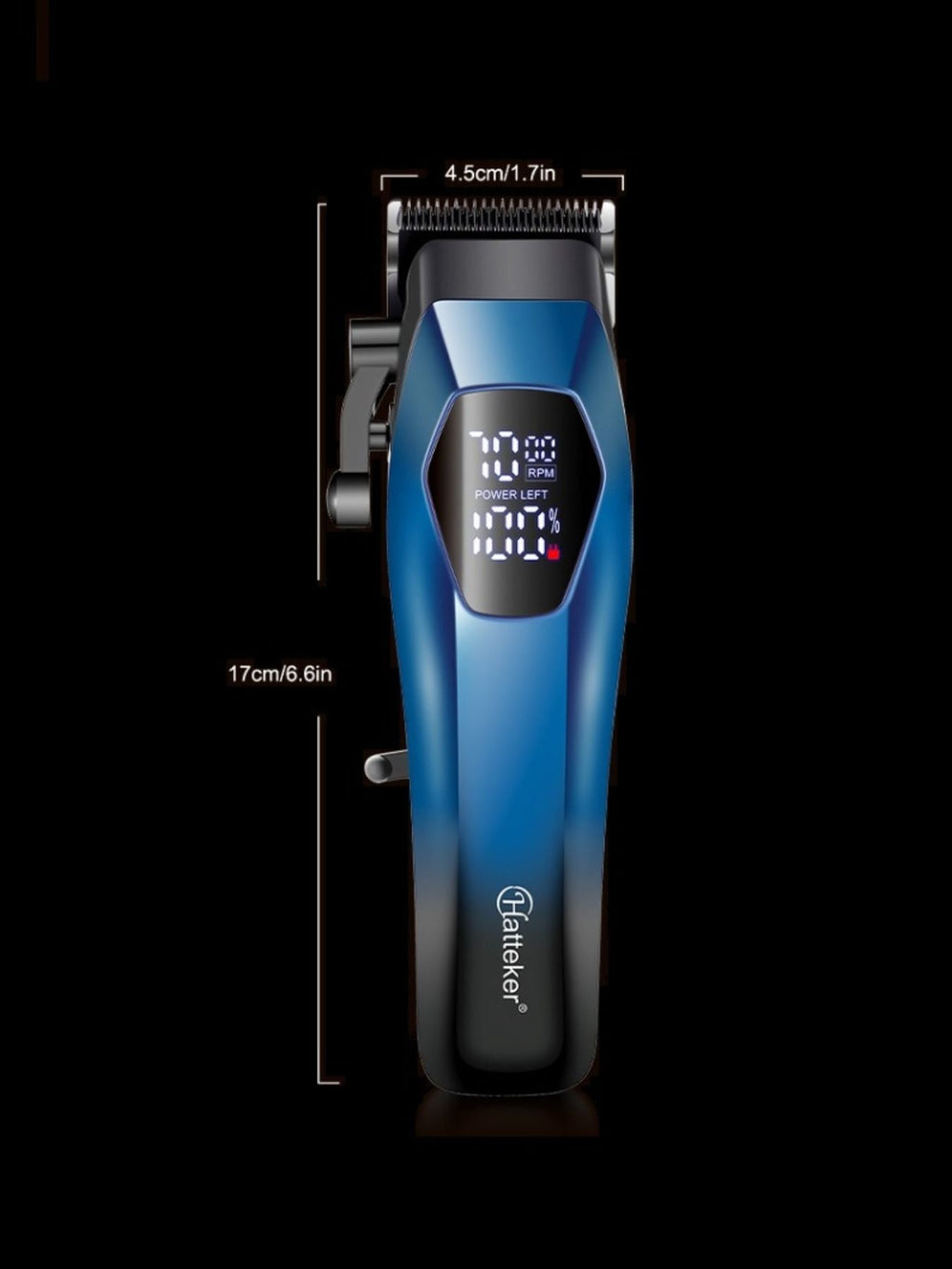 Cordless Hair Clipper with LED Display