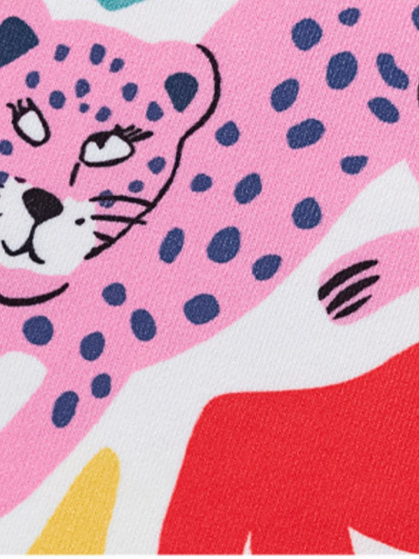 Children's Animal Print Short Sleeve Tee and Shorts Set