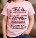 Christian Girl Shirt – Spoiled by Grandma April Edition – From Grandma to Granddaughter NGHL04 (SKU07-181-04)