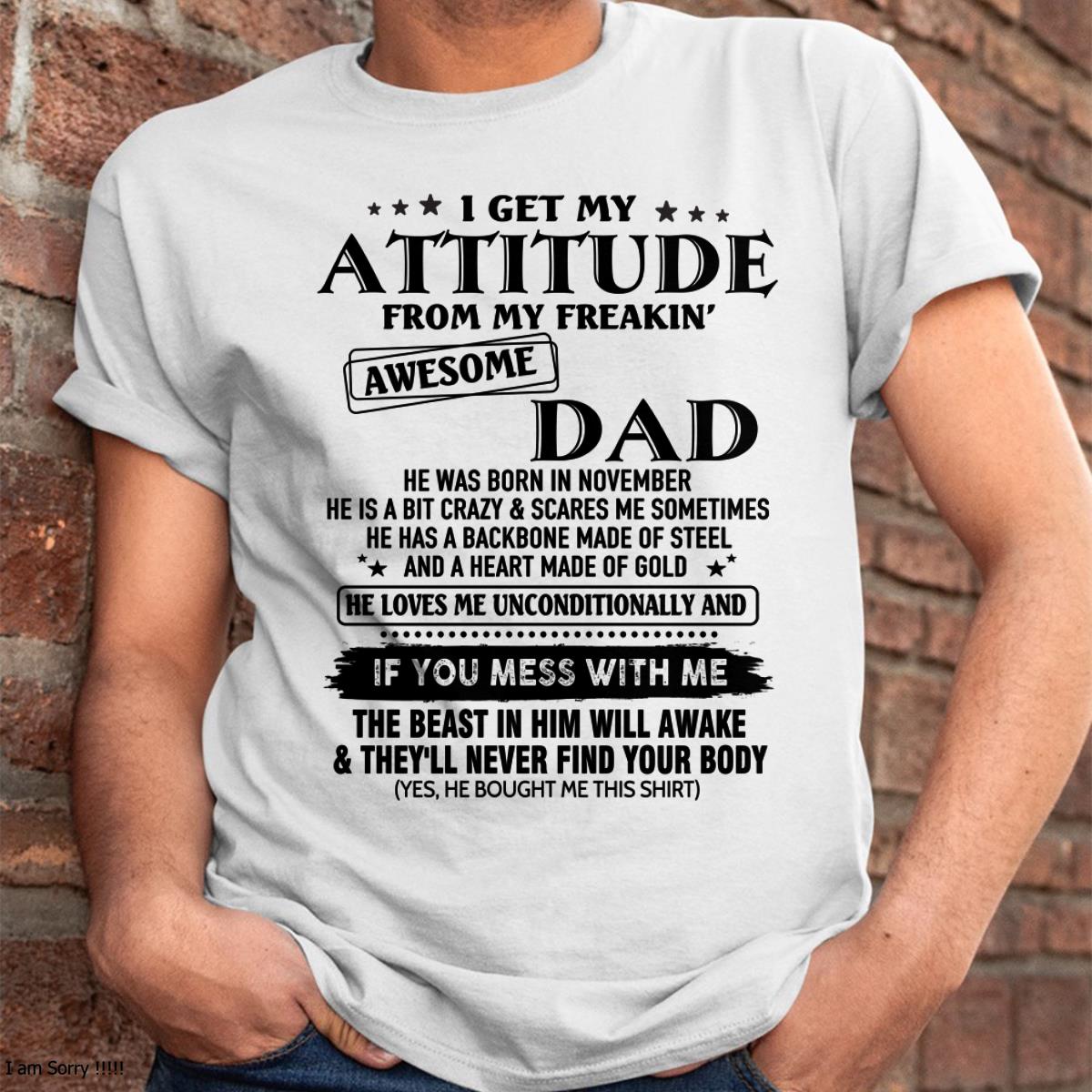November - Gift For Son and Daughter From Dad - NGHL11 - (SKU-TDADC-11)