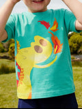 Children's Dinosaur Round Neck Short Sleeve T-Shirt