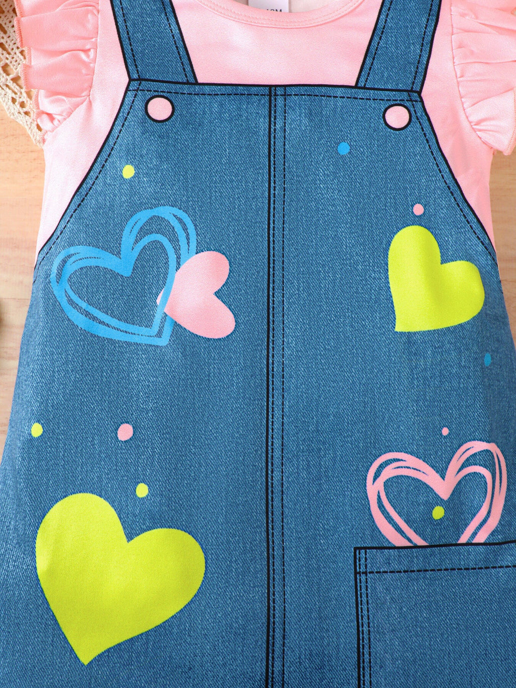 Children's Ruffle Sleeve Round Neck Dress