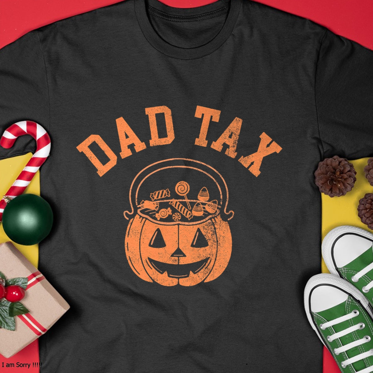 Dad Tax Halloween Trick Or Treat Candy Pumkin Dad Joke T-Shirt - Halloween Unisex T-Shirt/Hoodie - NGHL00