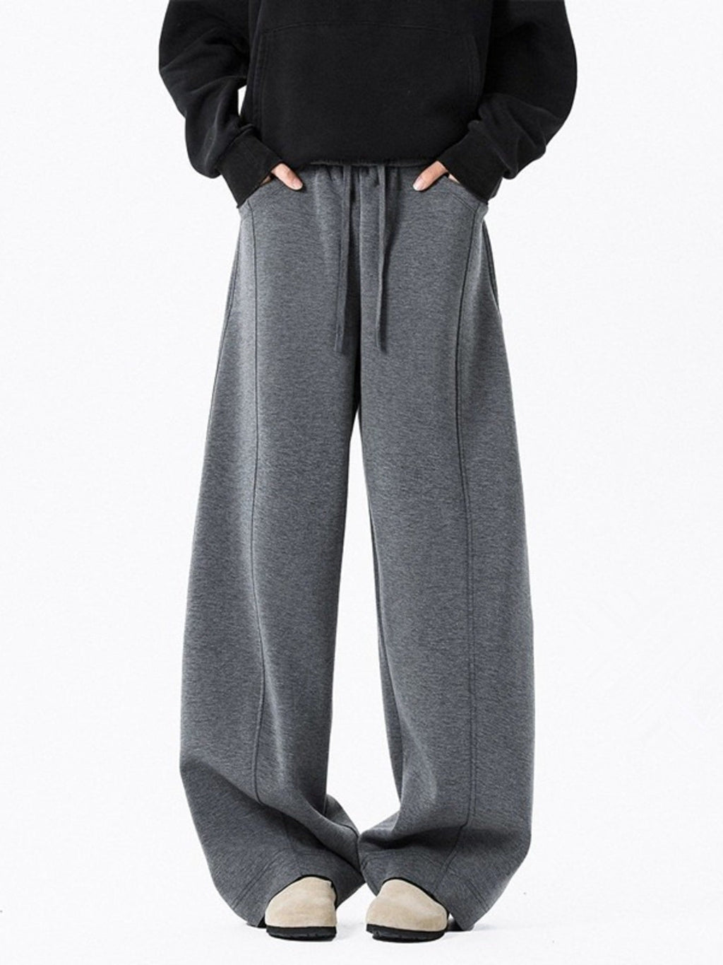 Men's Plus Size Wide Leg Sweatpants