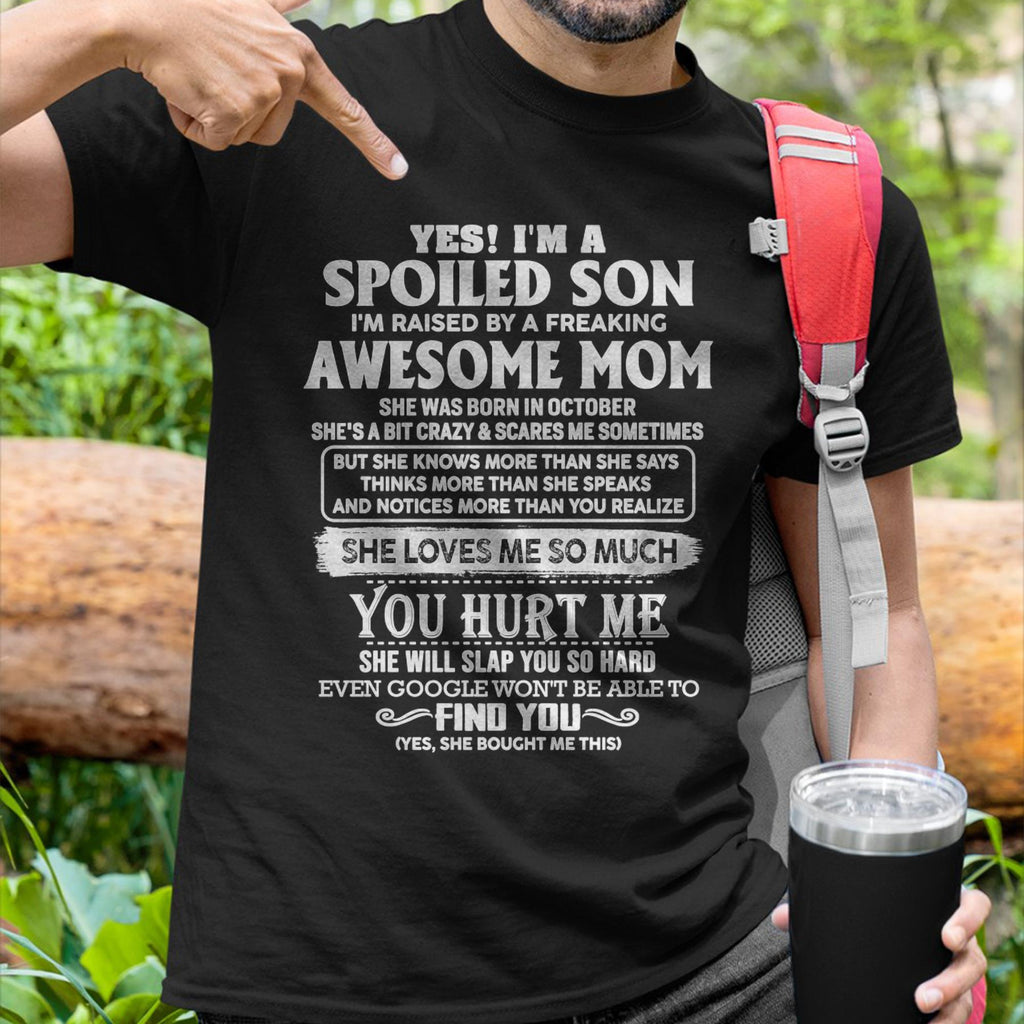 October - Awesome Mom - Perfect Gift For Son From Mom - NGHL10 (SKU05-47-10)