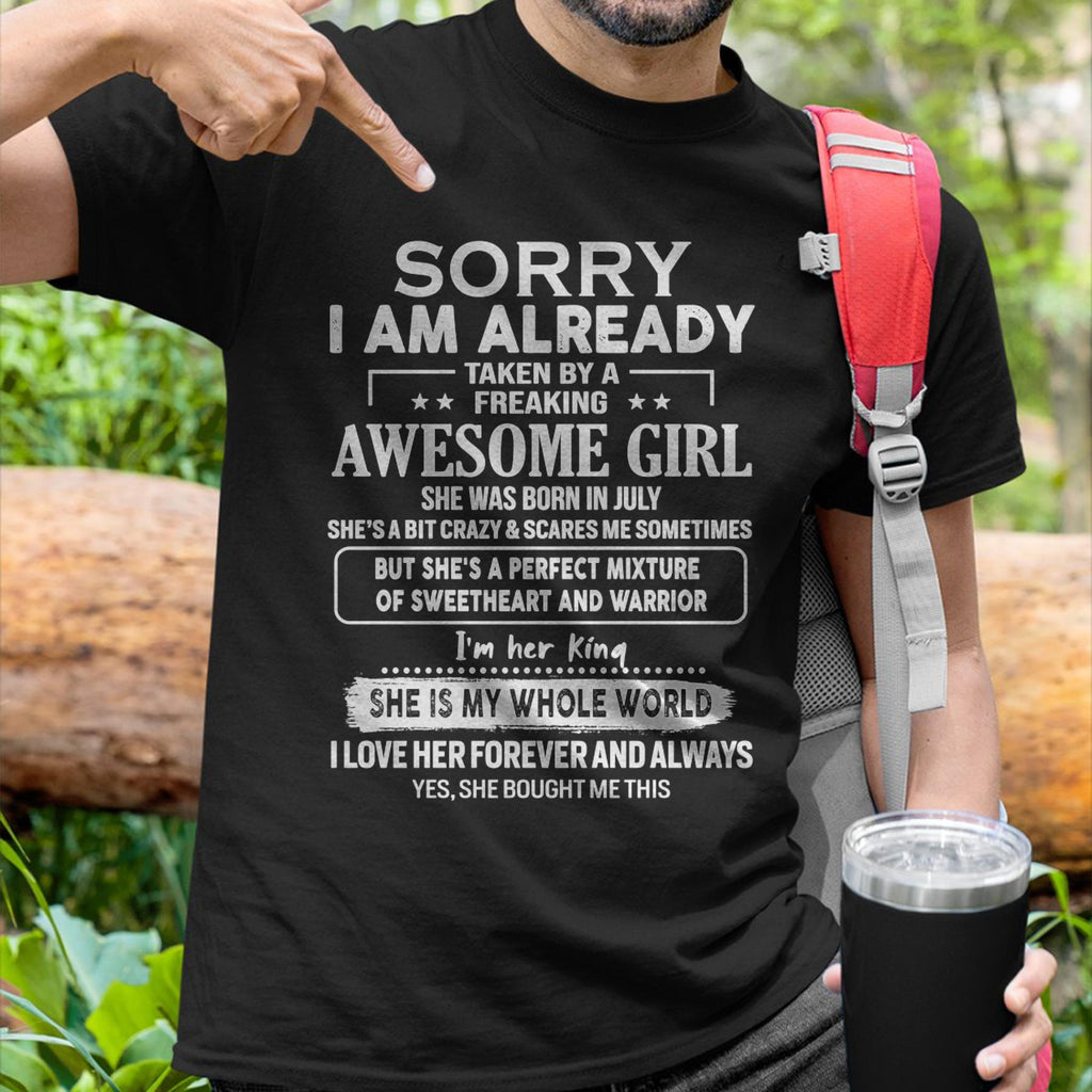 July - Awesome Girl - Perfect Gift For Your Boyfriend, Husband From Wife - NGHL07 (SKU04-86MT-07)