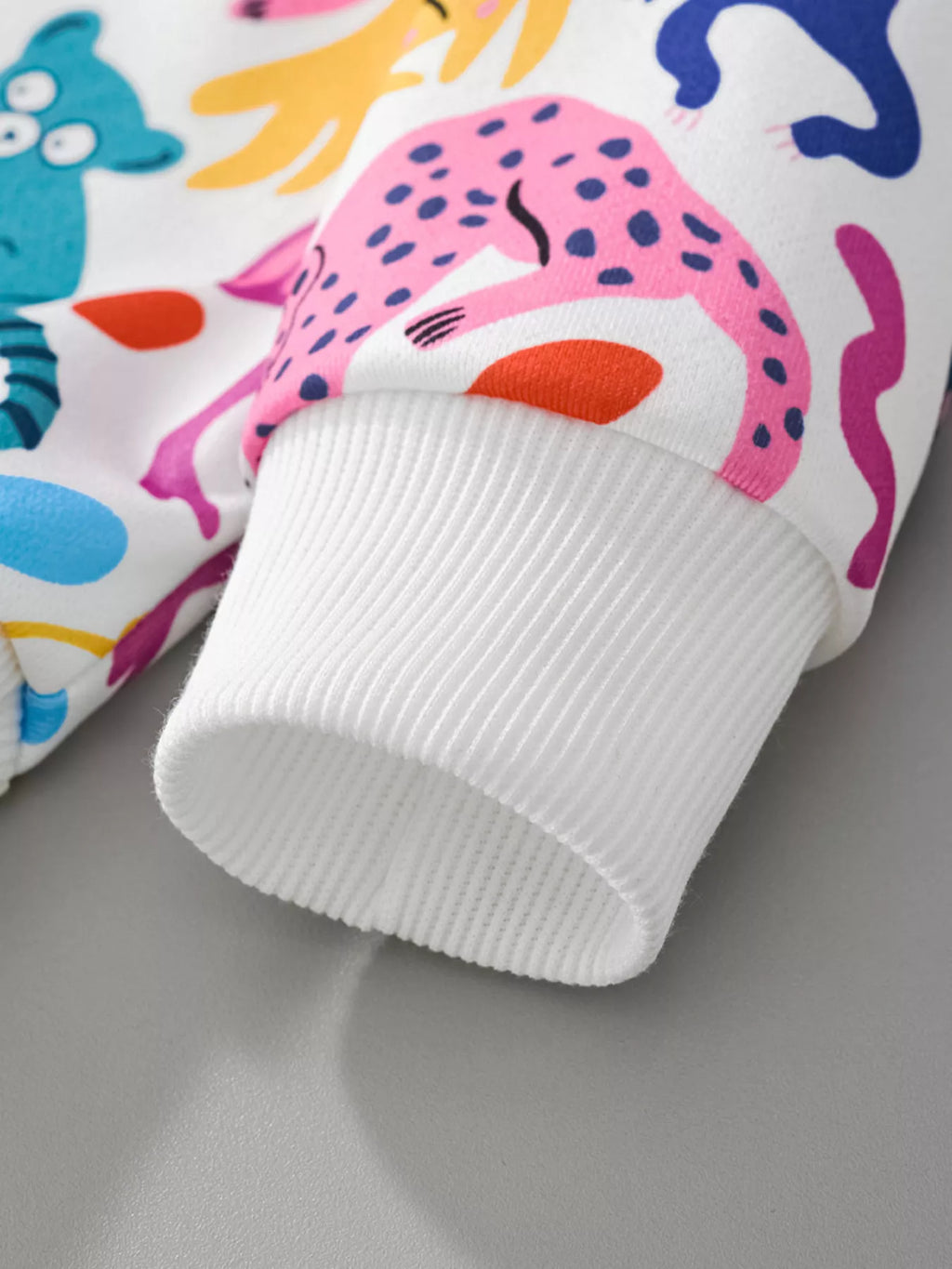 Children's Animal Print Crew Neck Sweatshirt
