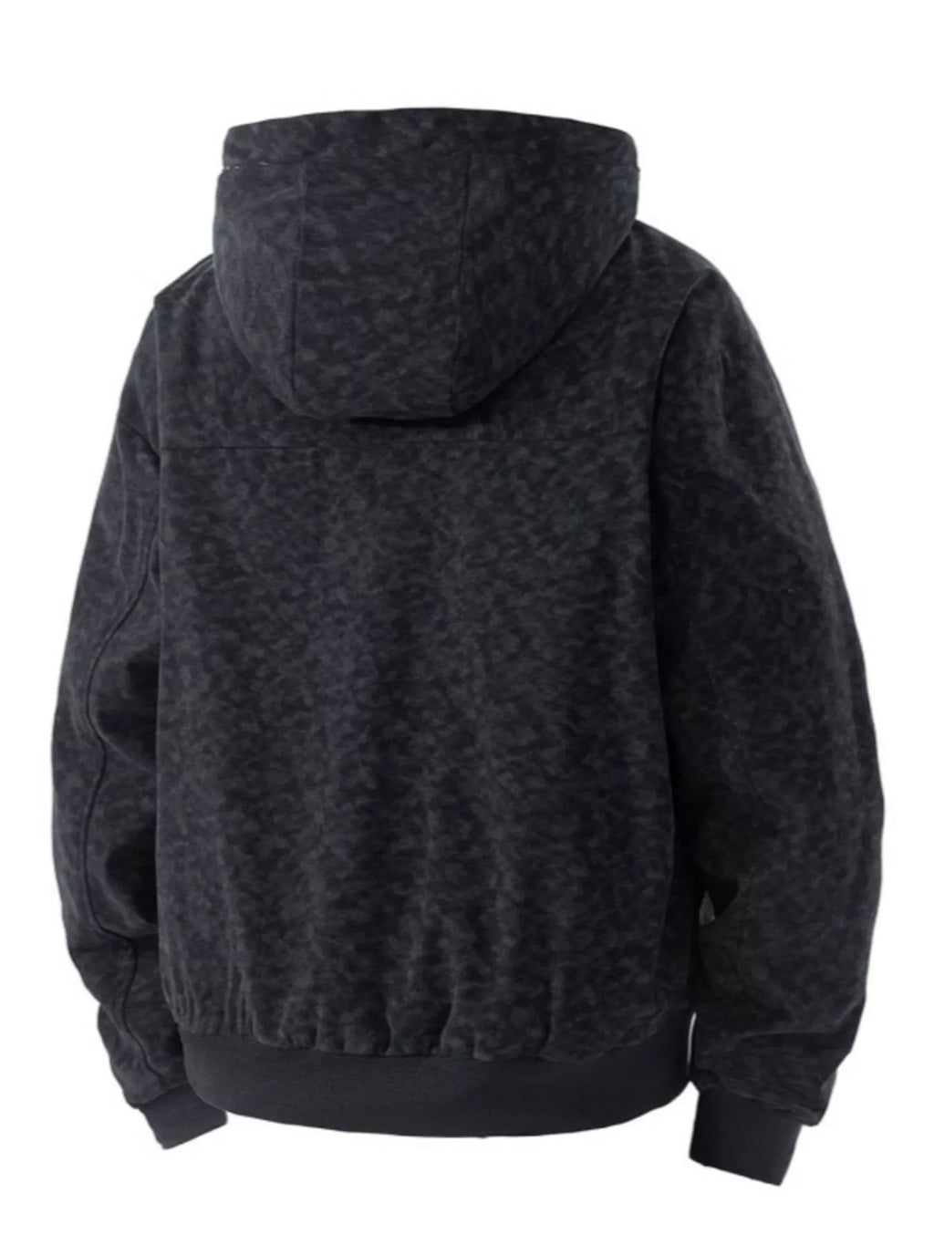Men's Plus Size Zip Up Hooded Bomber Jacket