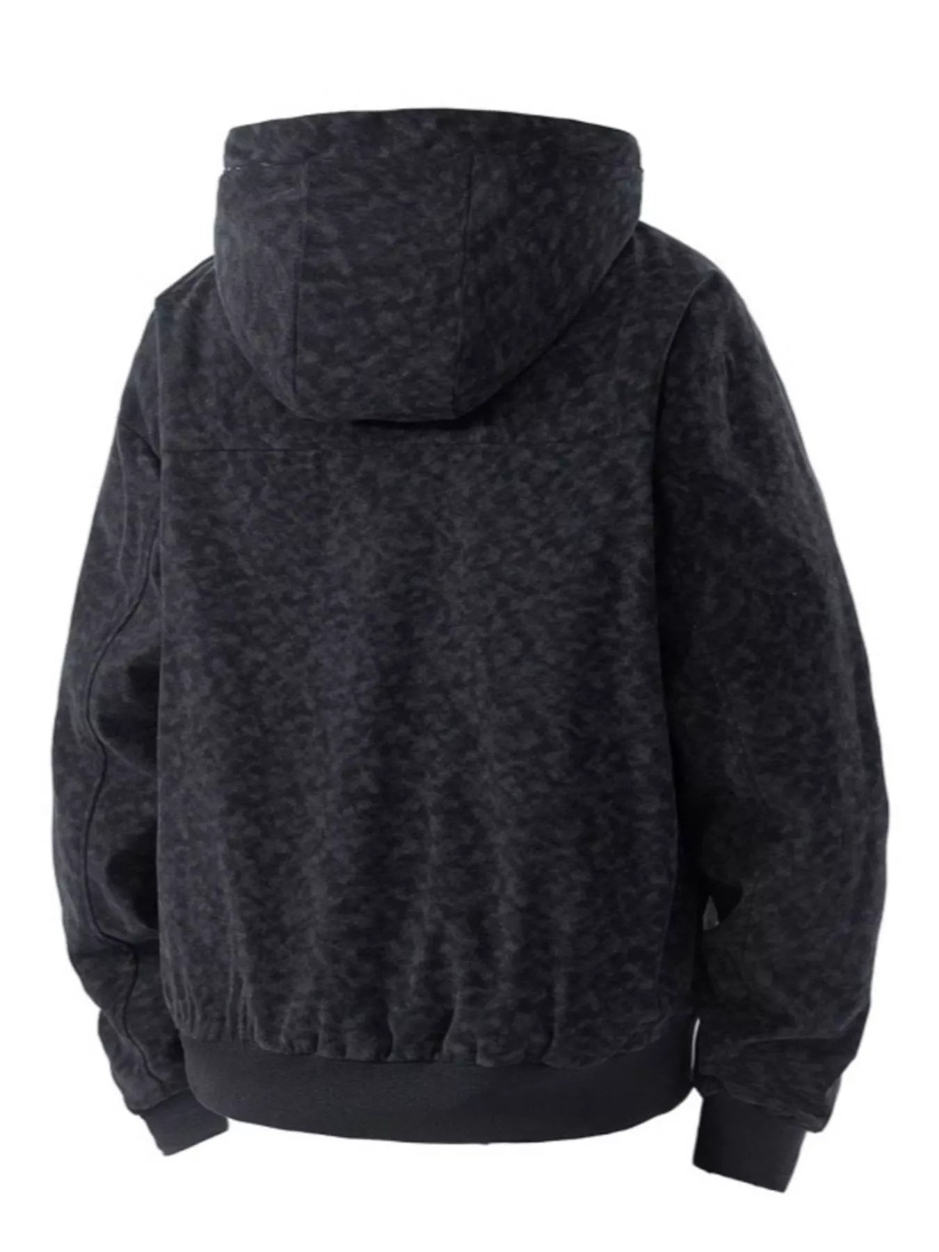 Men's Plus Size Zip Up Hooded Bomber Jacket