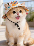 Adjustable Chin Strap Pet Bucket Hat