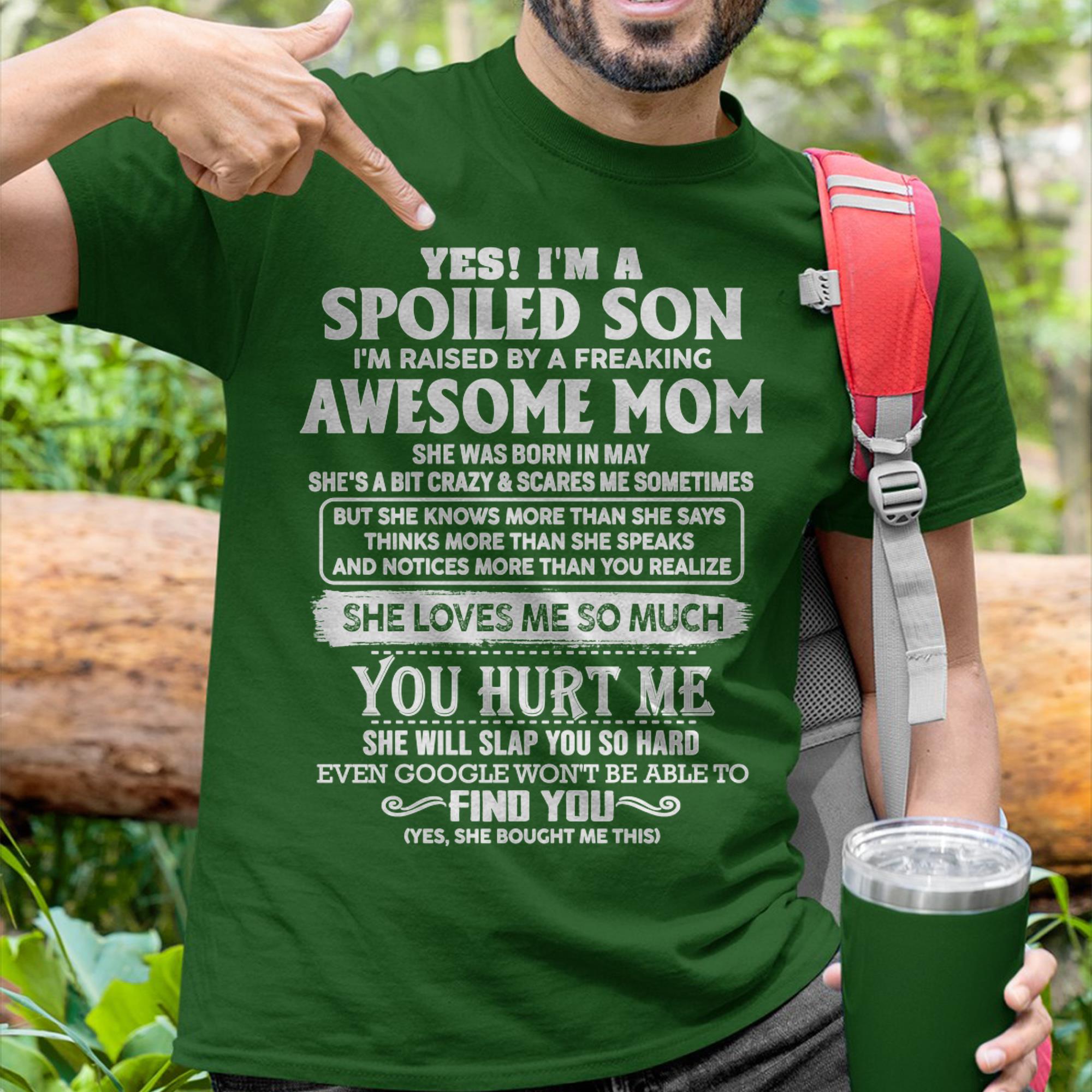 May - Awesome Mom - Perfect Gift For Spoiled Son From Mom - NGHL05 (SKU05-47-05)