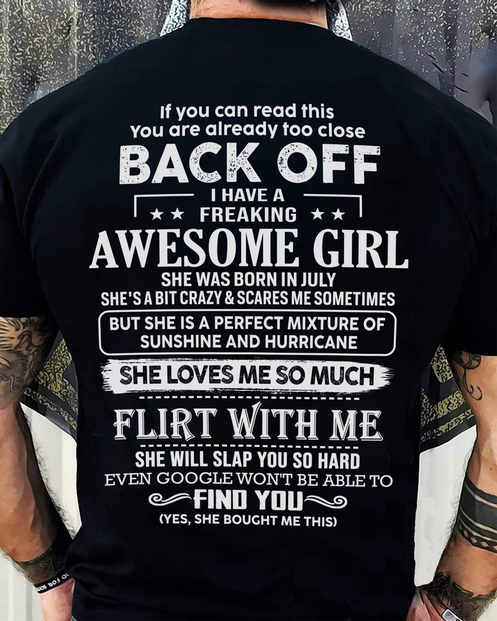 July – Awesome Girlfriend Born In July – Special gift for your Boyfriend – From Wife NGHL07 (SKU06-17-07)
