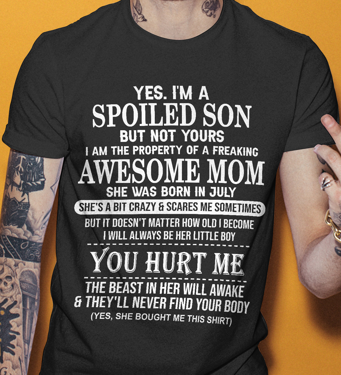 July - Awesome Mom Born In July - Special gift for Son From Mom - NGHL07 (SKU10-45-07)
