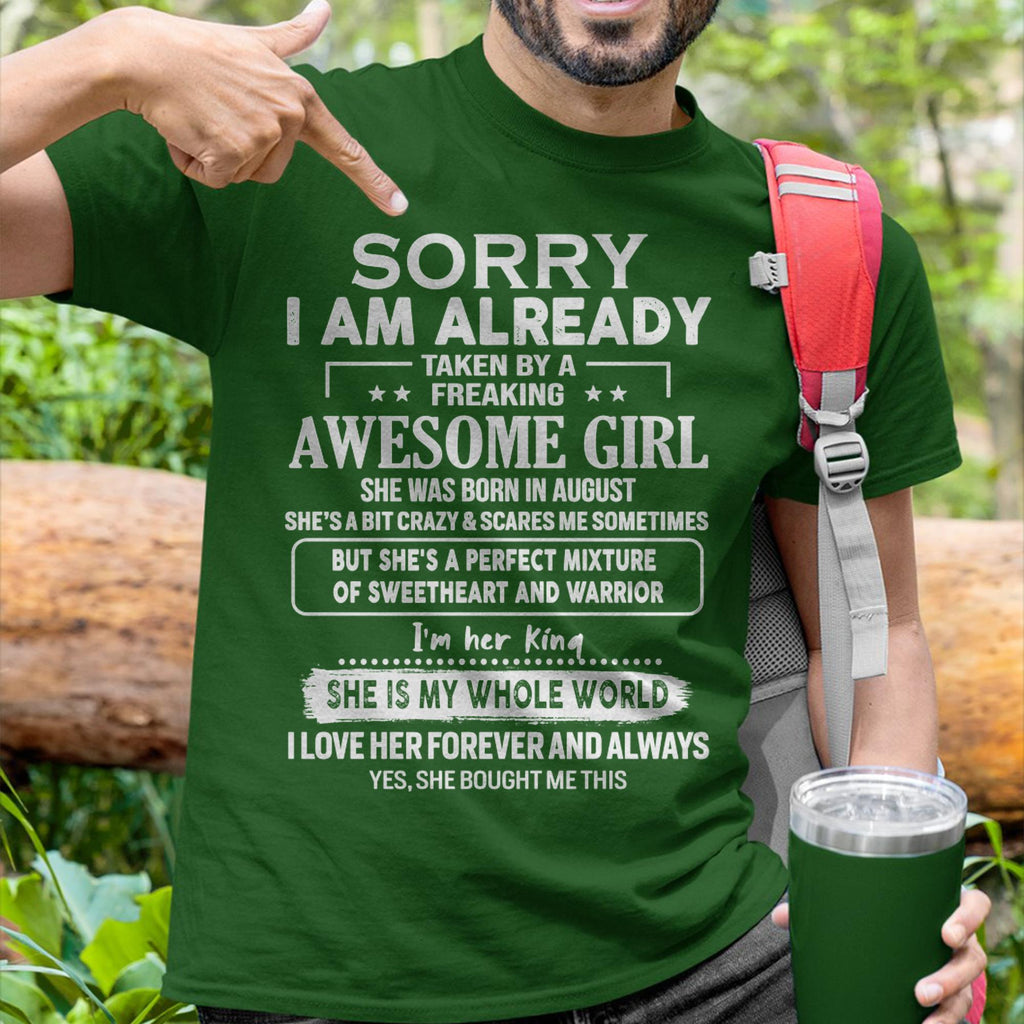 August - Awesome Girl - Perfect Gift For Your Boyfriend, Husband From Wife - NGHL08 (SKU04-86MT-08)