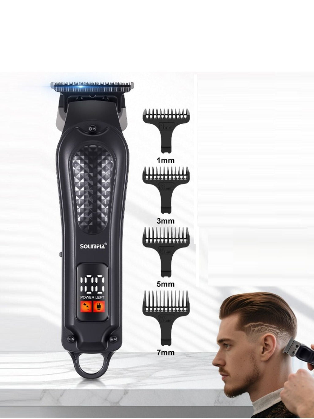LED Display Cordless Hair Clipper