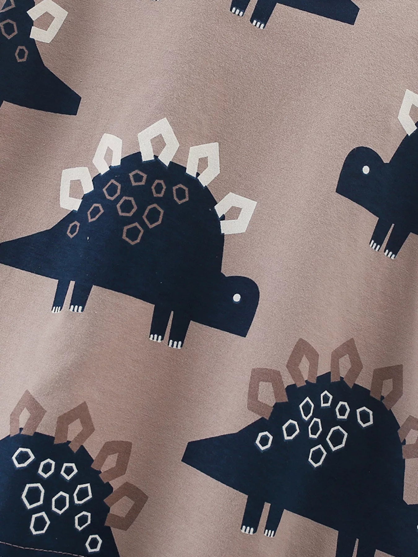Children's Cute Dinosaur Print Tee and Shorts Set