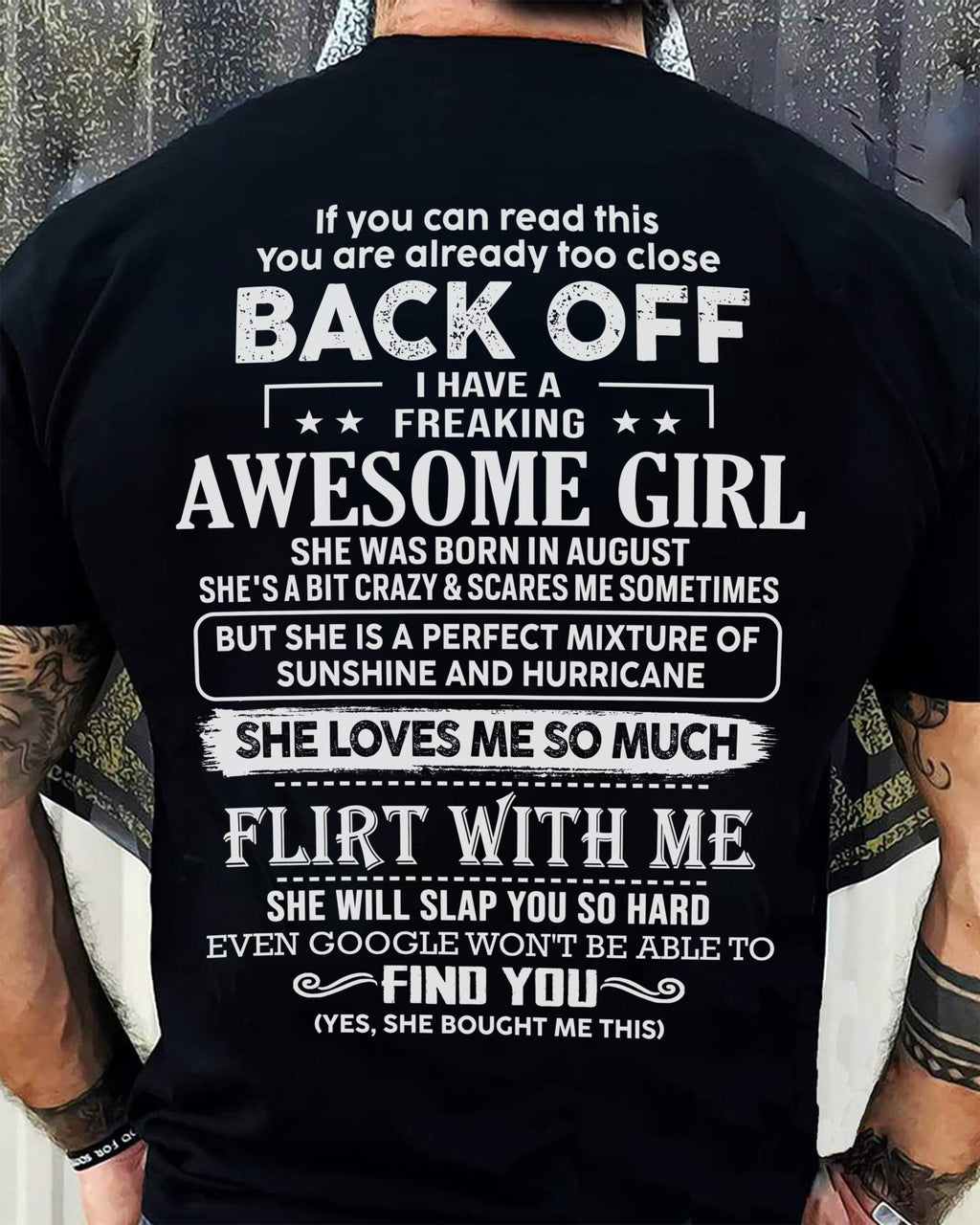August – Awesome Girlfriend Born In August – Special gift for your Boyfriend – From Wife NGHL08 (SKU06-17-08)
