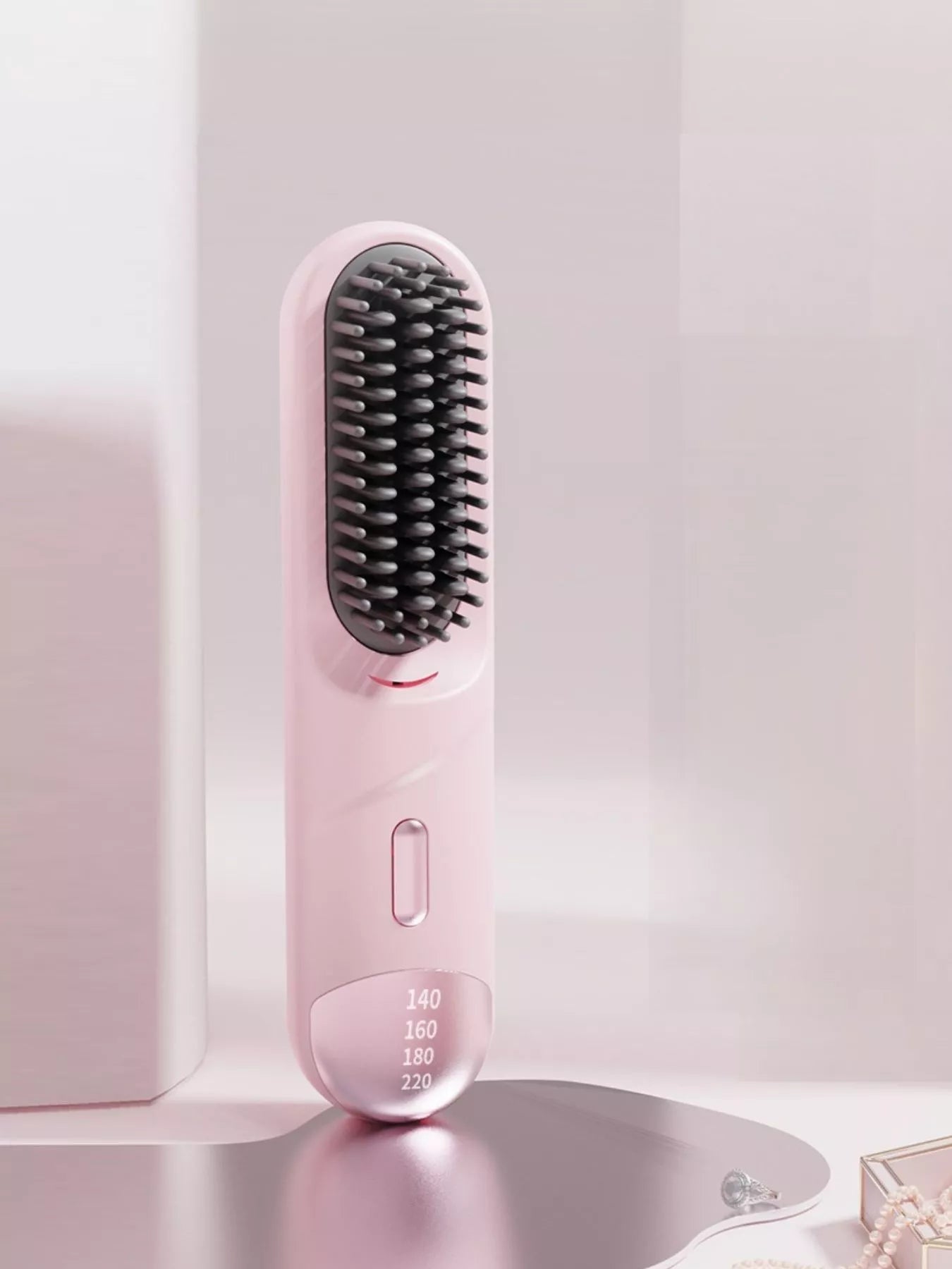 Portable Heated Straightening Comb with Temperature Control