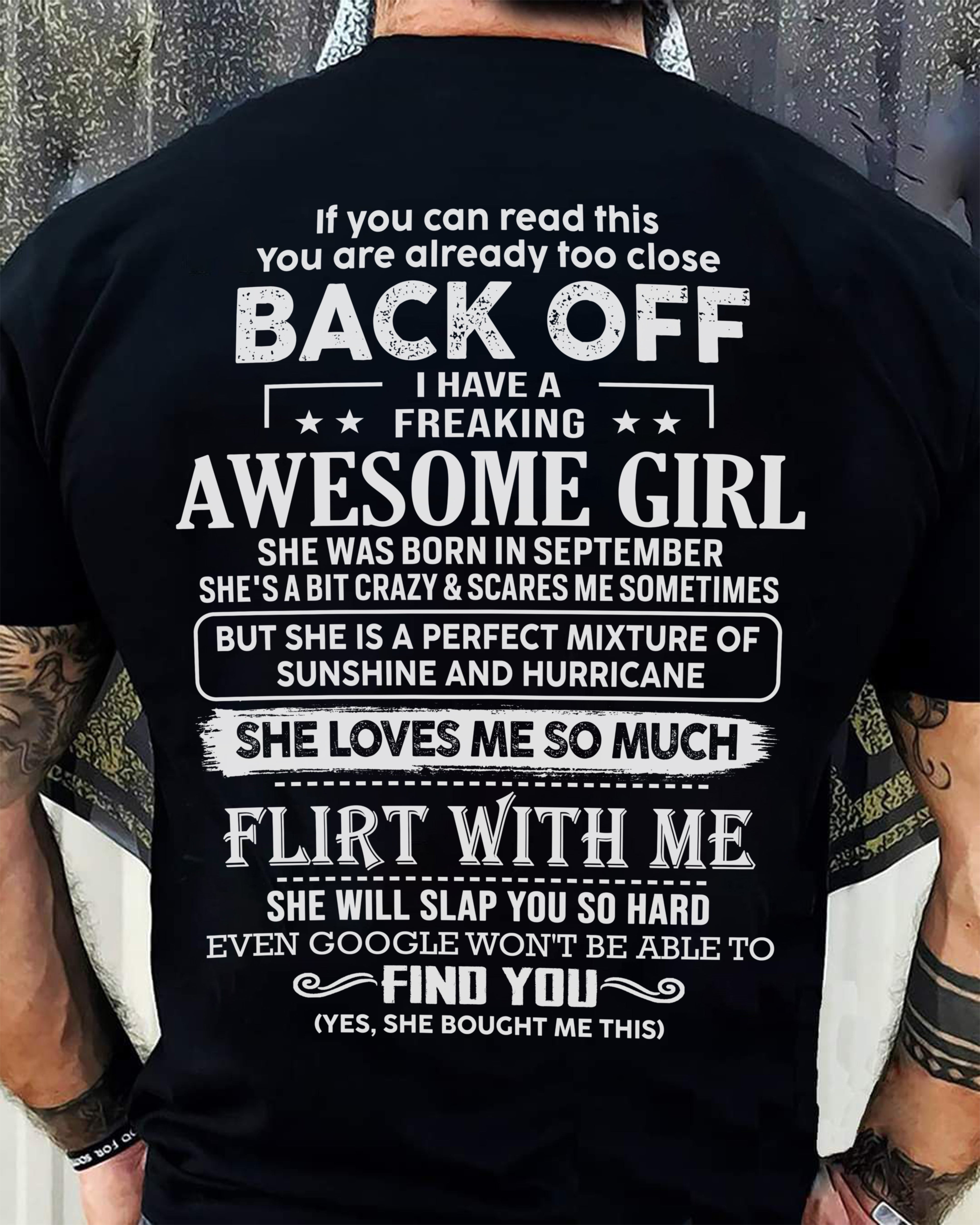 September – Awesome Girlfriend Born In September – Special gift for your Boyfriend – From Wife NGHL09 (SKU06-17-09)
