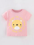 Children's Cartoon Bear Short Sleeve T-Shirt