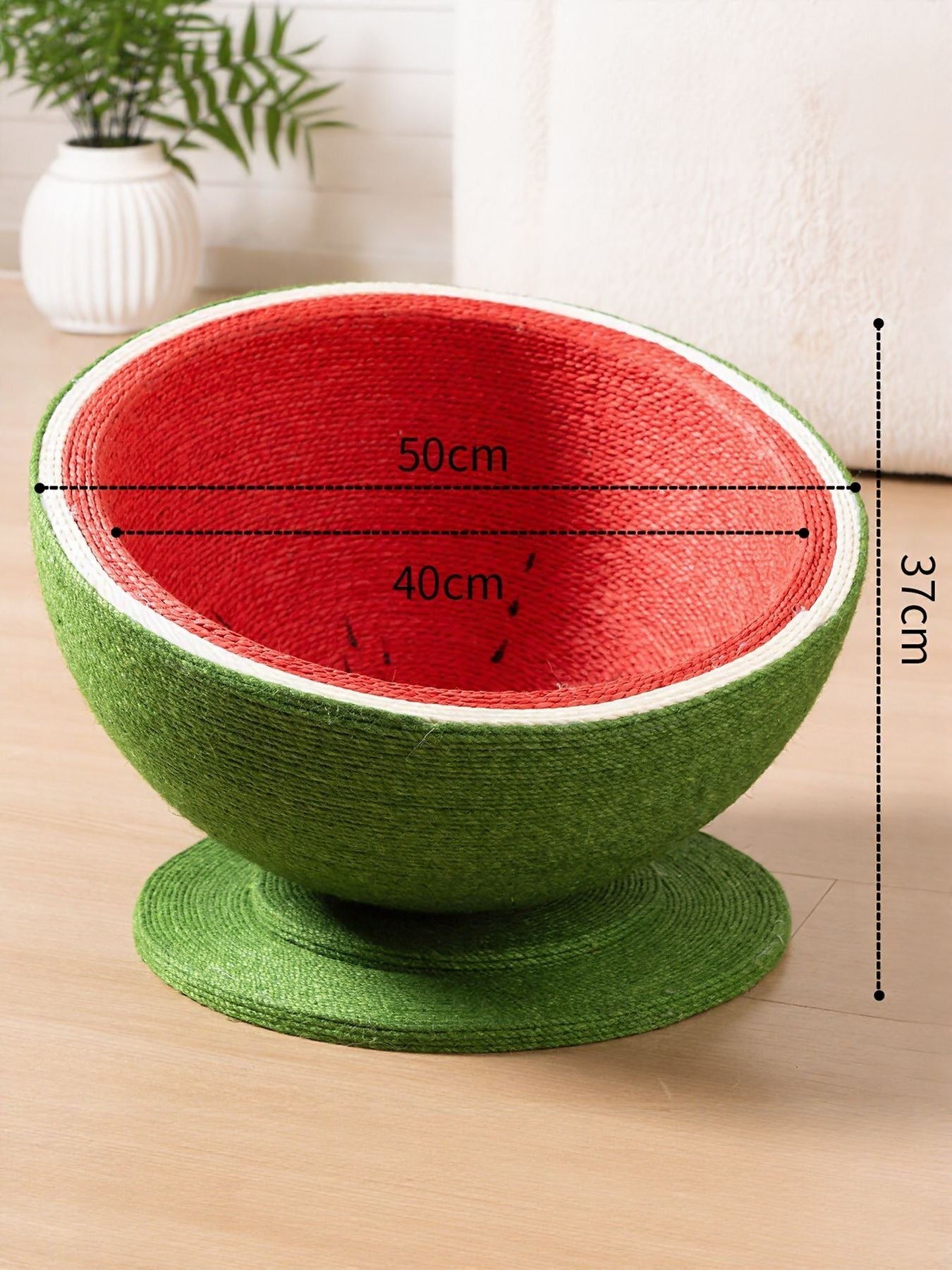 Watermelon Shaped Cat Scratching Post Nest