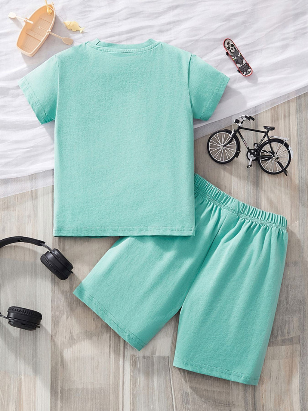 Children's Graphic Short Sleeve Tee & Shorts Set