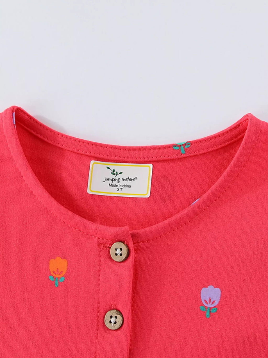 Children's Dinosaur Button-Front Dress