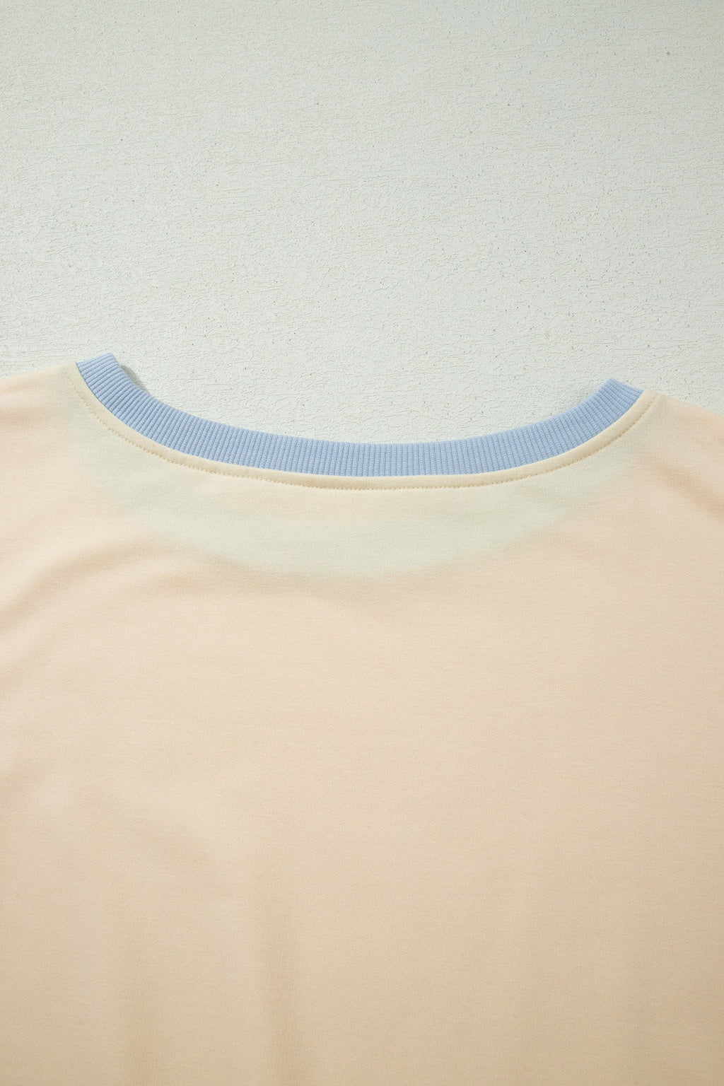 Apricot Colorblock Edge Drop Shoulder T Shirt and Skort 2Pcs Set