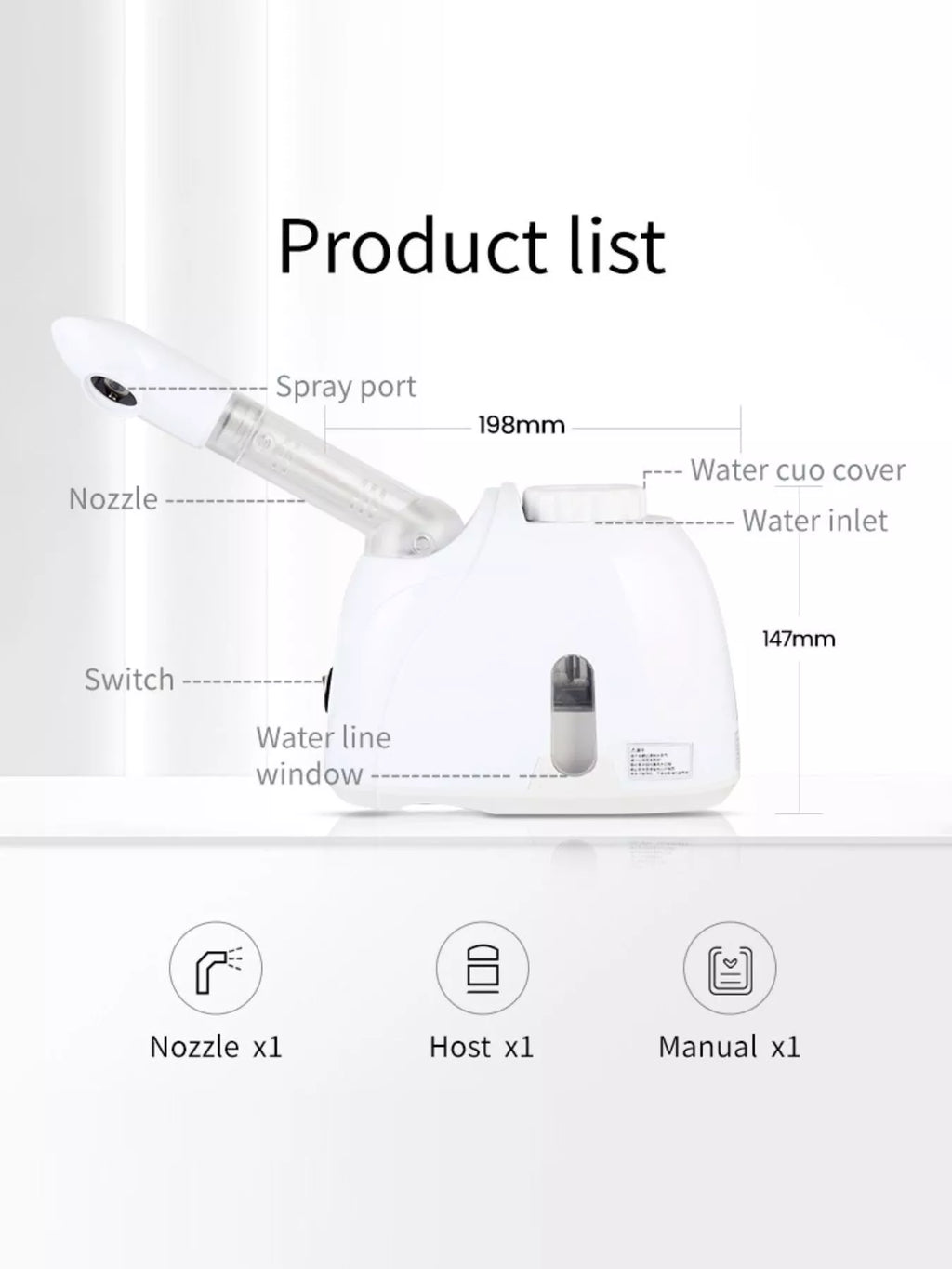 Facial Steamer Deep Cleansing Beauty Device