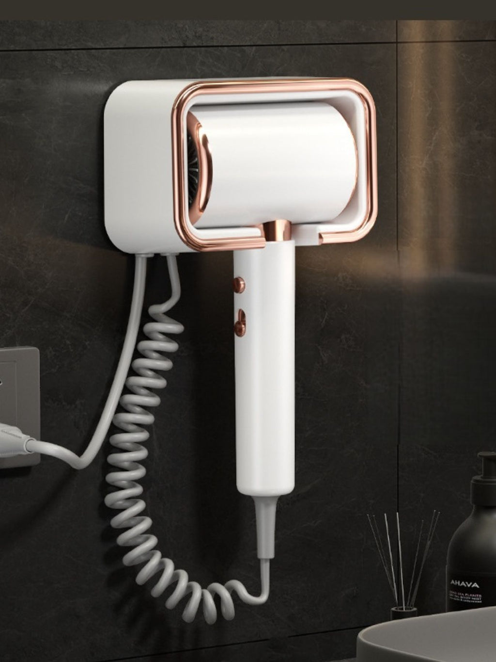 Wall-Mounted Household Hair Dryer