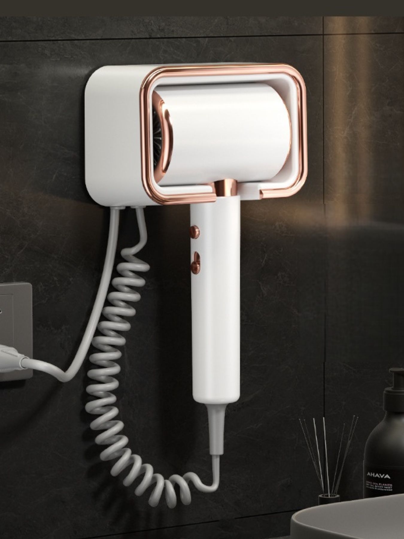 Wall-Mounted Household Hair Dryer