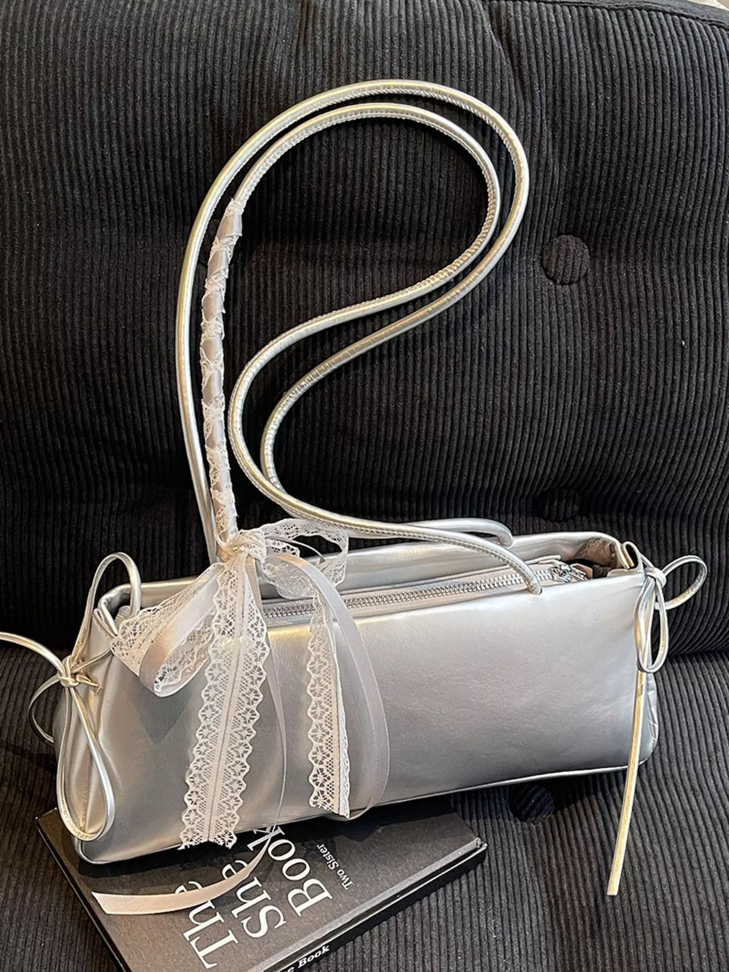 Lace Decor Shoulder Bag